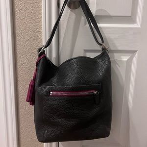 Coach leather bucket bag